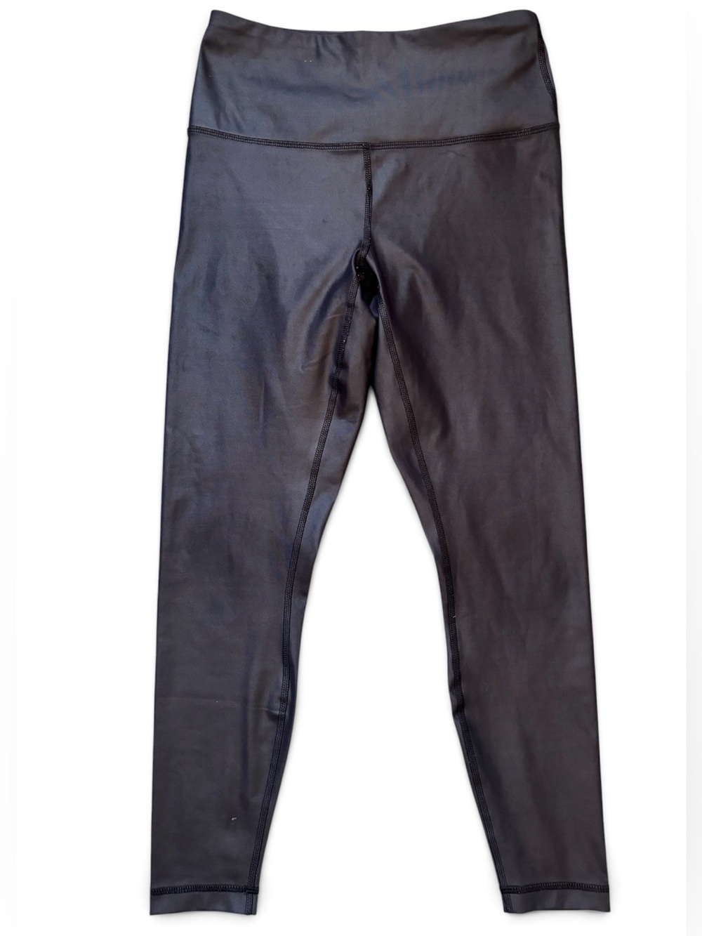 90 Degree by Reflex Black Coated High Rise Performance Leggings Small